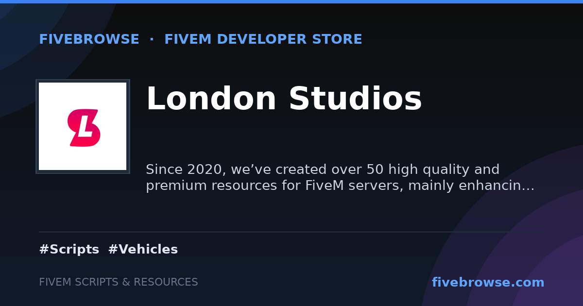 London Script London Studios - FiveM Scripts & Mods Store | FiveBrowse