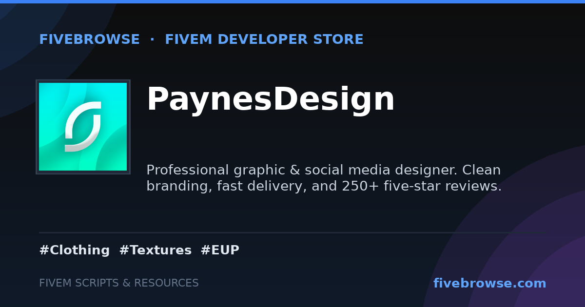 PaynesDesign - FiveM Scripts & Mods Store | FiveBrowse